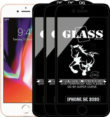 PFOAM Edge To Edge Tempered Glass for APPLE IPHONE SE 2020(Pack of 3)