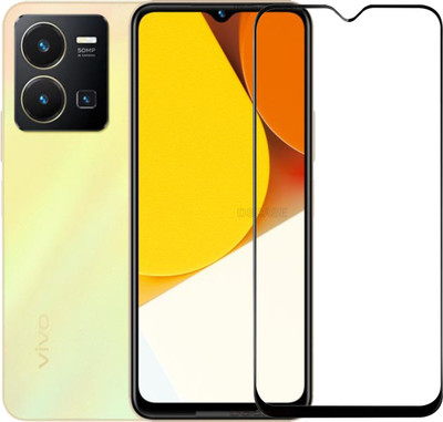 DSCASE Edge To Edge Tempered Glass for VIVO Y35, Vivo y35(Pack of 1)