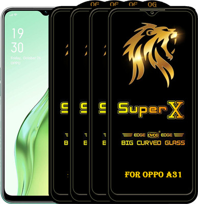 PFOAM Edge To Edge Tempered Glass for OPPO A31(Pack of 4)