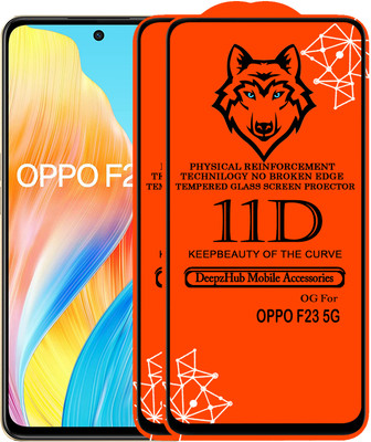 DeepzHub Edge To Edge Tempered Glass for OPPO F23 5G(Pack of 2)