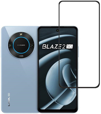 FwellT Edge To Edge Tempered Glass for Lava Blaze 2 5G(Pack of 1)