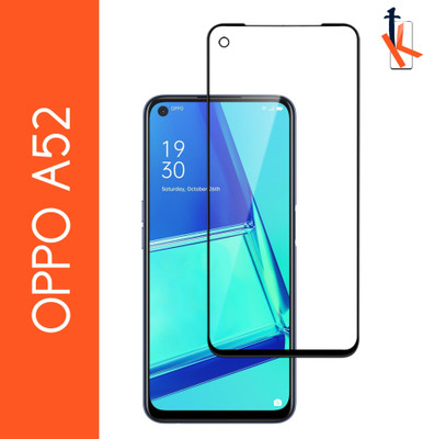 TCartoHUB Edge To Edge Tempered Glass for Oppo A52(Pack of 1)
