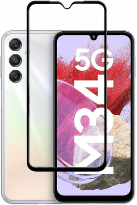 EITANSHA CREATION Edge To Edge Tempered Glass for Samsung Galaxy M34, Samsung Galaxy M34 5G(Pack of 1)