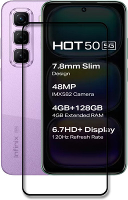 NSTAR Edge To Edge Tempered Glass for Infinix Hot 50 5G, Infinix HOT 50 5G(Pack of 1)