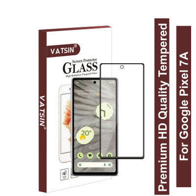 Vatsin Edge To Edge Tempered Glass for Google Pixel 7A, Primium Quality HD Tempered Glass for Google Pixel 7A(Pack of 1)