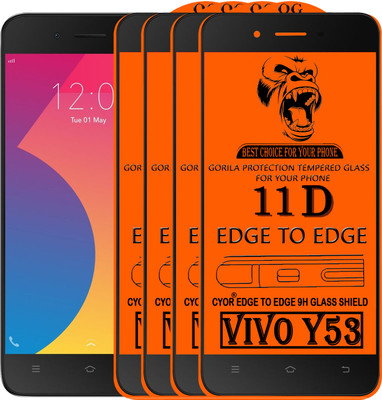 CYOR Edge To Edge Tempered Glass for VIVO Y53(Pack of 4)