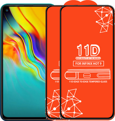 Qyist Edge To Edge Tempered Glass for Infinix Hot 9(Pack of 2)