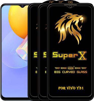 PFOAM Edge To Edge Tempered Glass for VIVO Y31(Pack of 3)
