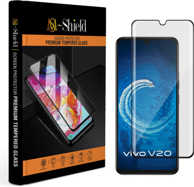 MS-Shield Edge To Edge Tempered Glass for Vivo V20(Pack of 1)