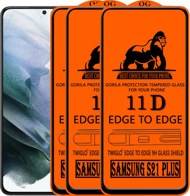 TWIGLO Edge To Edge Tempered Glass for SAMSUNG S21 PLUS(Pack of 3)