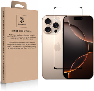 GLOBAL NOMAD Edge To Edge Tempered Glass for Apple iPhone 16 Pro(Pack of 1)