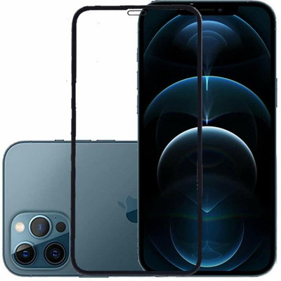 Binzokase Edge To Edge Tempered Glass for Apple iPhone 12 Pro Max(Pack of 1)