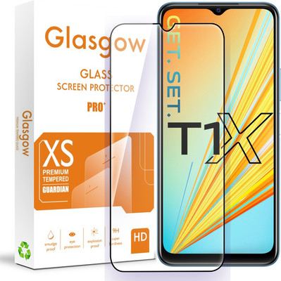 Glasgow Edge To Edge Tempered Glass for Vivo T1X(Pack of 1)