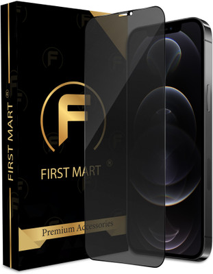 FIRST MART Edge To Edge Tempered Glass for iPhone 12 Pro Max, Apple iPhone 12 Pro Max, Apple 12 Pro Max, Privacy Anti Spy Glass with Matte Finish(Pack of 1)