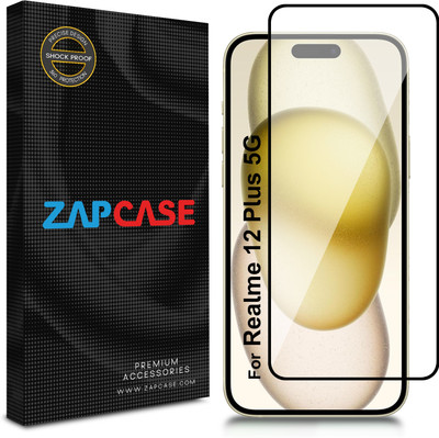 Zapcase Edge To Edge Tempered Glass for Realme 12 Plus 5G(Pack of 1)