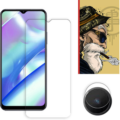 ARBAN Edge To Edge Tempered Glass for Realme C30s 4G Tempered Glass Screen Protector | Anti-Scratch | Edge to Edge Full Coverage | 9H Hardness ( 1 FRONT SCREEN GUARD + 1 CAMERA LENS PROTECTOR + 1 FREE BACK EMBOSSED SKIN001 )(Pack of 1)