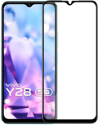 EITANSHA CREATION Edge To Edge Tempered Glass for Vivo Y28 5G(Pack of 1)