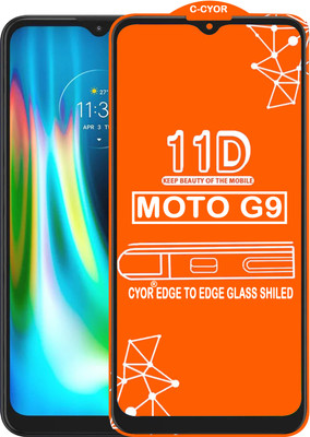 CYOR Edge To Edge Tempered Glass for MOTO G9(Pack of 1)