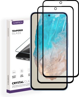 CZARTECH Edge To Edge Tempered Glass for Samsung Galaxy M35 5g, Samsung Galaxy A35 5g, Samsung Galaxy A55 5g(Pack of 2)