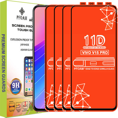 PFOAM Edge To Edge Tempered Glass for VIVO V15 PRO(Pack of 4)