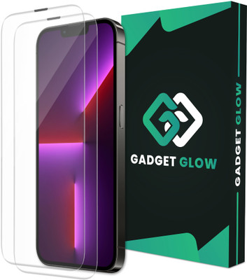 Gadget Glow Edge To Edge Tempered Glass for Apple IPhone 13 Pro Max, IPhone 13 Pro Max, iPhone 14 Plus, Crystal Clear Glass with Anti Dust Filter(Pack of 2)