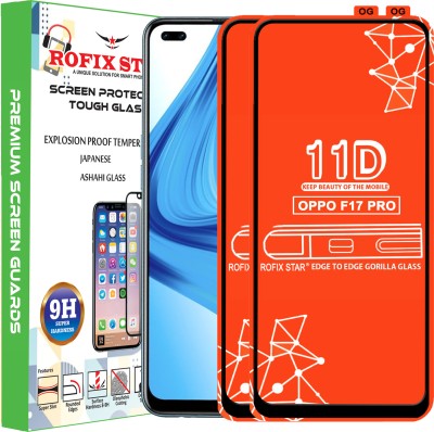 Rofix star Edge To Edge Tempered Glass for OPPO F17 PRO(Pack of 2)