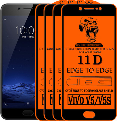 CYOR Edge To Edge Tempered Glass for VIVO V5S(Pack of 4)