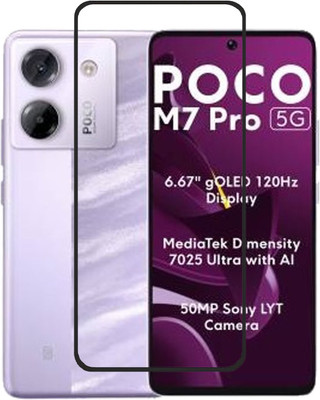 Flipkart SmartBuy Edge To Edge Tempered Glass for Poco M7 Pro 5G, Poco M7 Pro(Pack of 1)