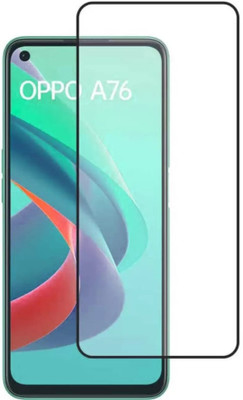 Patrick Edge To Edge Tempered Glass for OPPO A76 4G full screen coverage 9H(Pack of 1)
