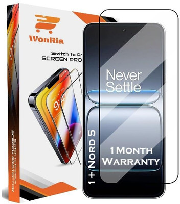 WonRia Edge To Edge Tempered Glass for OnePlus Nord 5 5G, 1+ Nord 5 5G(Pack of 1)