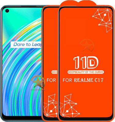 HQ Protection Edge To Edge Tempered Glass for REALME C17(Pack of 2)