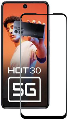 DMJHP Edge To Edge Tempered Glass for Infinix Hot 30 5G(Pack of 1)