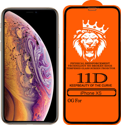 DeepzHub Edge To Edge Tempered Glass for Apple iPhone XS(Pack of 1)