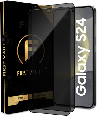 FIRST MART Edge To Edge Tempered Glass for Samsung Galaxy S24 5G, Samsung S24 5G, Samsung S24, Privacy Anti Spy Glass(Pack of 2)