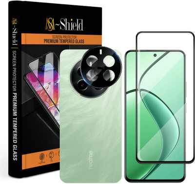 MS-Shield Edge To Edge Tempered Glass for Realme P1 5G, With Camera Lens Protector(Pack of 1)