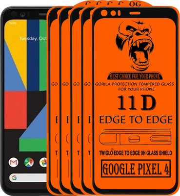 TWIGLO Edge To Edge Tempered Glass for GOOGLE PIXEL 4(Pack of 5)