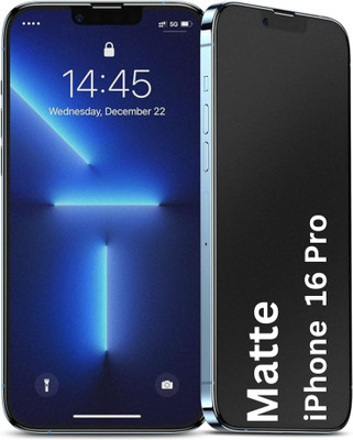 iWishKart Edge To Edge Tempered Glass for Apple iPhone 16 Pro Max 5G, Apple iPhone 16 Pro Max, iPhone 16Pro Max, i Phone 16Pro Max, Matte / Matt / Mat Military grade Edge to Edge gorilla glass(Pack of 1)