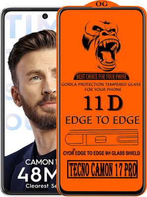 CYOR Edge To Edge Tempered Glass for TECNO CAMON 17 PRO(Pack of 1)