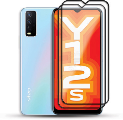 PROACCS Edge To Edge Tempered Glass for VIVO Y12S(Pack of 2)