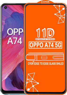 CYOR Edge To Edge Tempered Glass for OPPO A74 5G(Pack of 1)