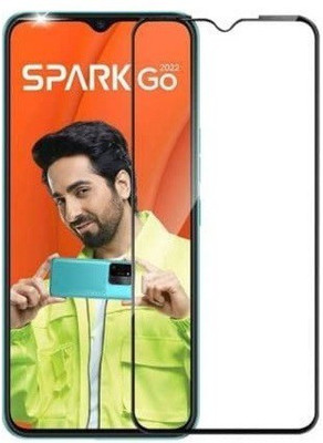 O2MG Edge To Edge Tempered Glass for Tecno Spark Go 2022(Pack of 1)