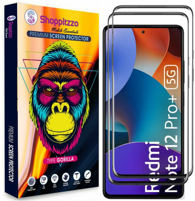 Shoppitzzo Edge To Edge Tempered Glass for Redmi Note 12 Pro Plus 5G|Redmi Note 12 Pro 5G(Pack of 2)