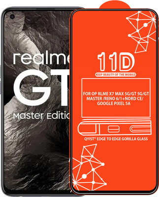 Qyist Edge To Edge Tempered Glass for FOR OP RLME X7 MAX 5G, REALME GT 5G, REALME GT MASTER, OPPO RENO 6, ONEPLUS NORD CE, GOOGLE PIXEL 5A(Pack of 1)