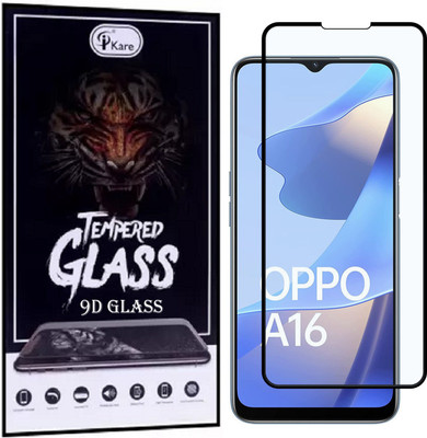 iKare Edge To Edge Tempered Glass for OPPO A16(Pack of 1)