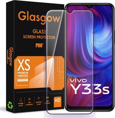 Glasgow Edge To Edge Tempered Glass for Vivo Y33s, Vivo Y33T(Pack of 1)