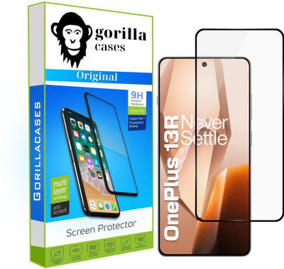 Gorilla Cases Edge To Edge Tempered Glass for OnePlus 13R 5G, OnePlus 13R(Pack of 1)