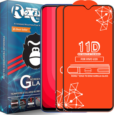 Roxel Edge To Edge Tempered Glass for Vivo U20(Pack of 2)