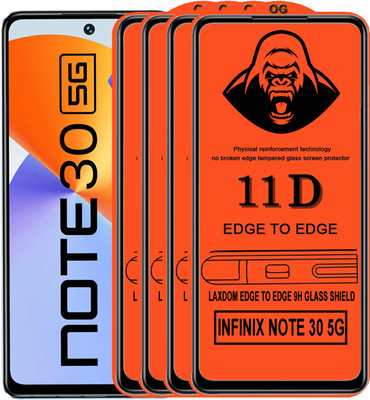 Laxdom Edge To Edge Tempered Glass for INFINIX NOTE 30 5G(Pack of 4)