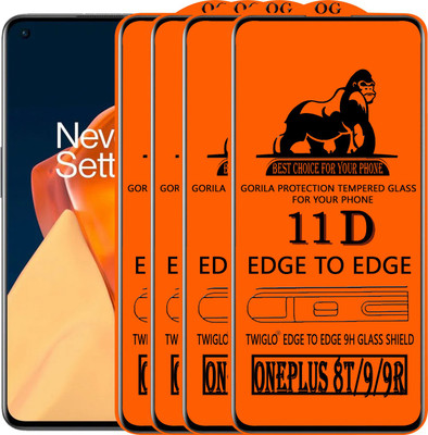 TWIGLO Edge To Edge Tempered Glass for ONEPLUS 9R(Pack of 4)