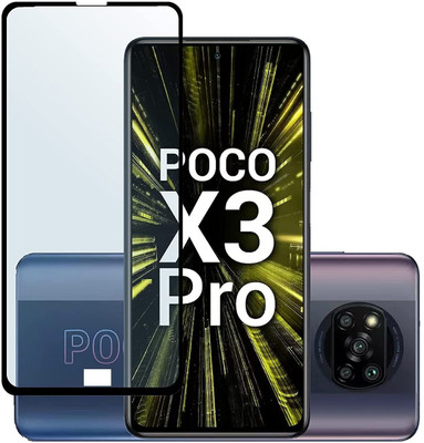 NIMMIKA ENTERPRISES Edge To Edge Tempered Glass for Poco X3 Pro(Premium Tempered Glass | Edge-to-Edge Coverage | Full Coverage | Ultra-Thin Design | Oleophobic Coating | Case-Friendly Design | Crystal Clear Display | Residue-Free Removal)(Pack of 1)